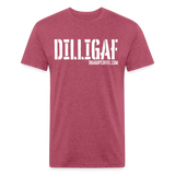 DILLIGAF TEE - heather burgundy