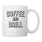 DUC Coffee and Drill Mug - white